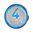 venus light XL_acciaio_illuminato blu corona e numero_morsetti_12/24Vdc_collarino acciaio